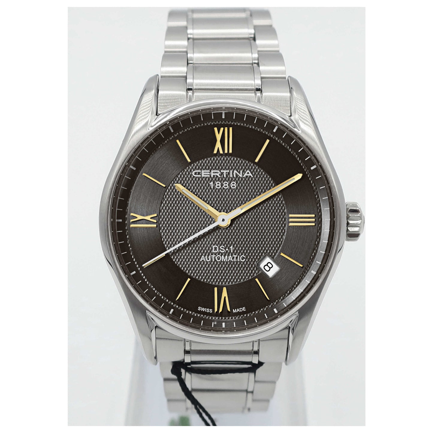 Front view of Certina DS 1 Men's Automatic Watch C006-407-11-08801-SD