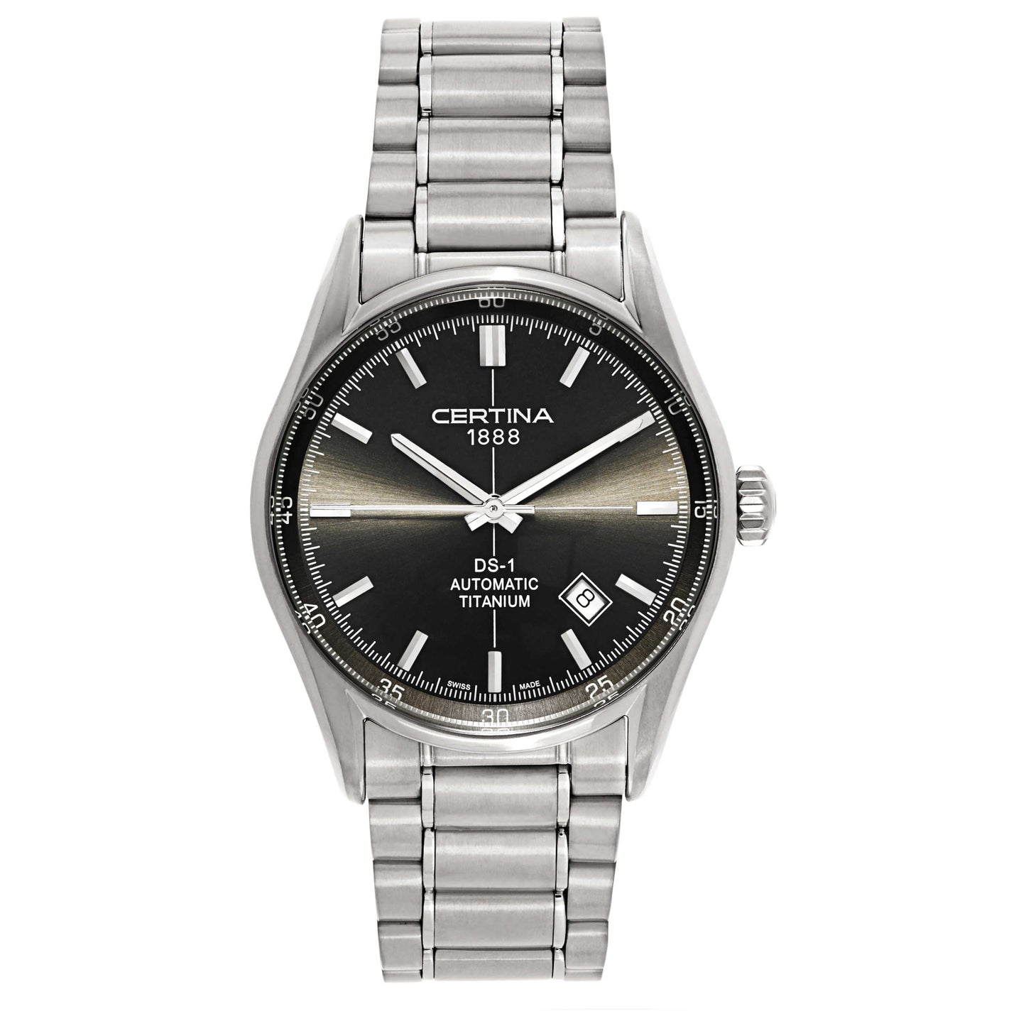 Front view of Certina DS 1 Men's Automatic Watch C006-407-44-081-00