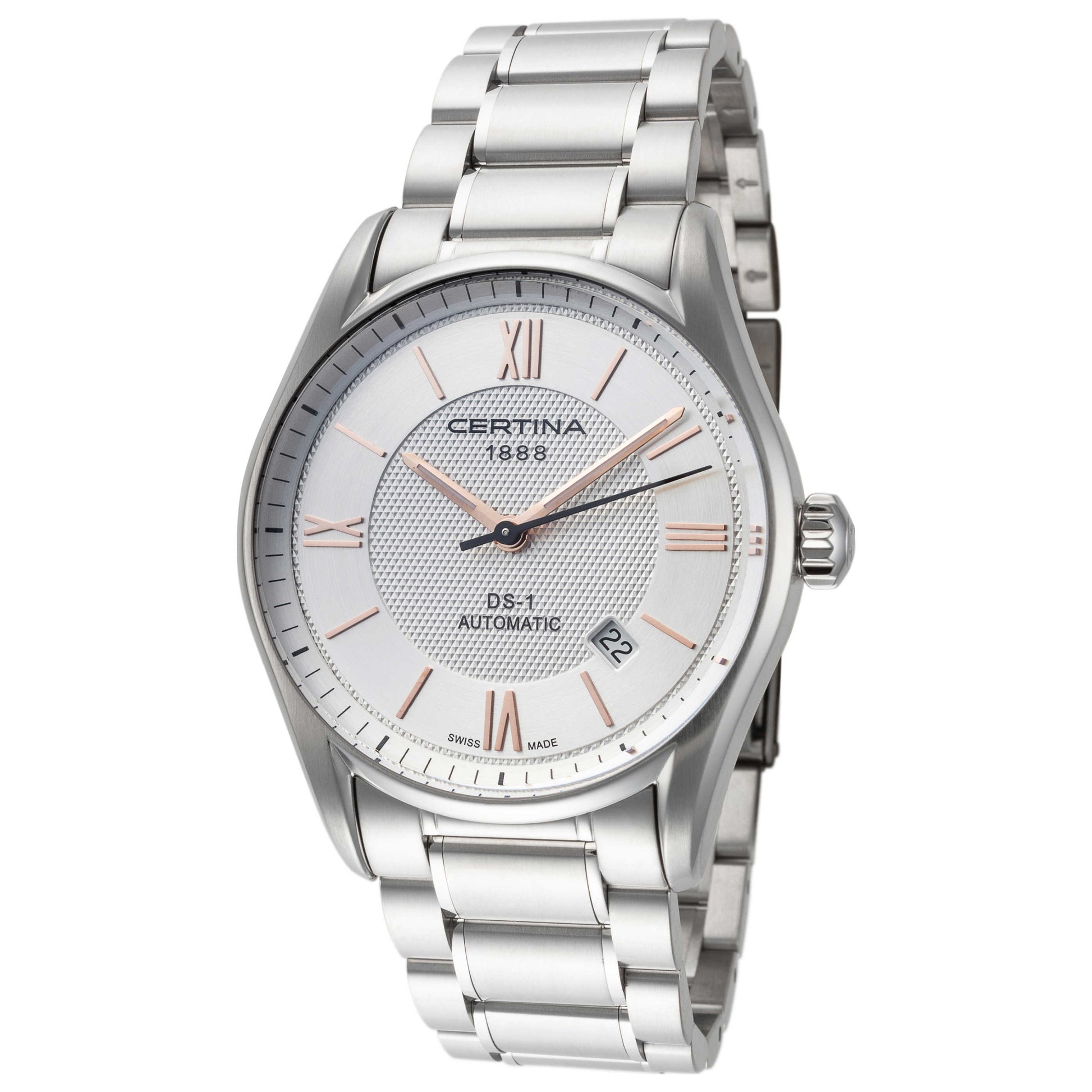 Front view of Certina DS-1 Men's Automatic Watch C0064071103801
