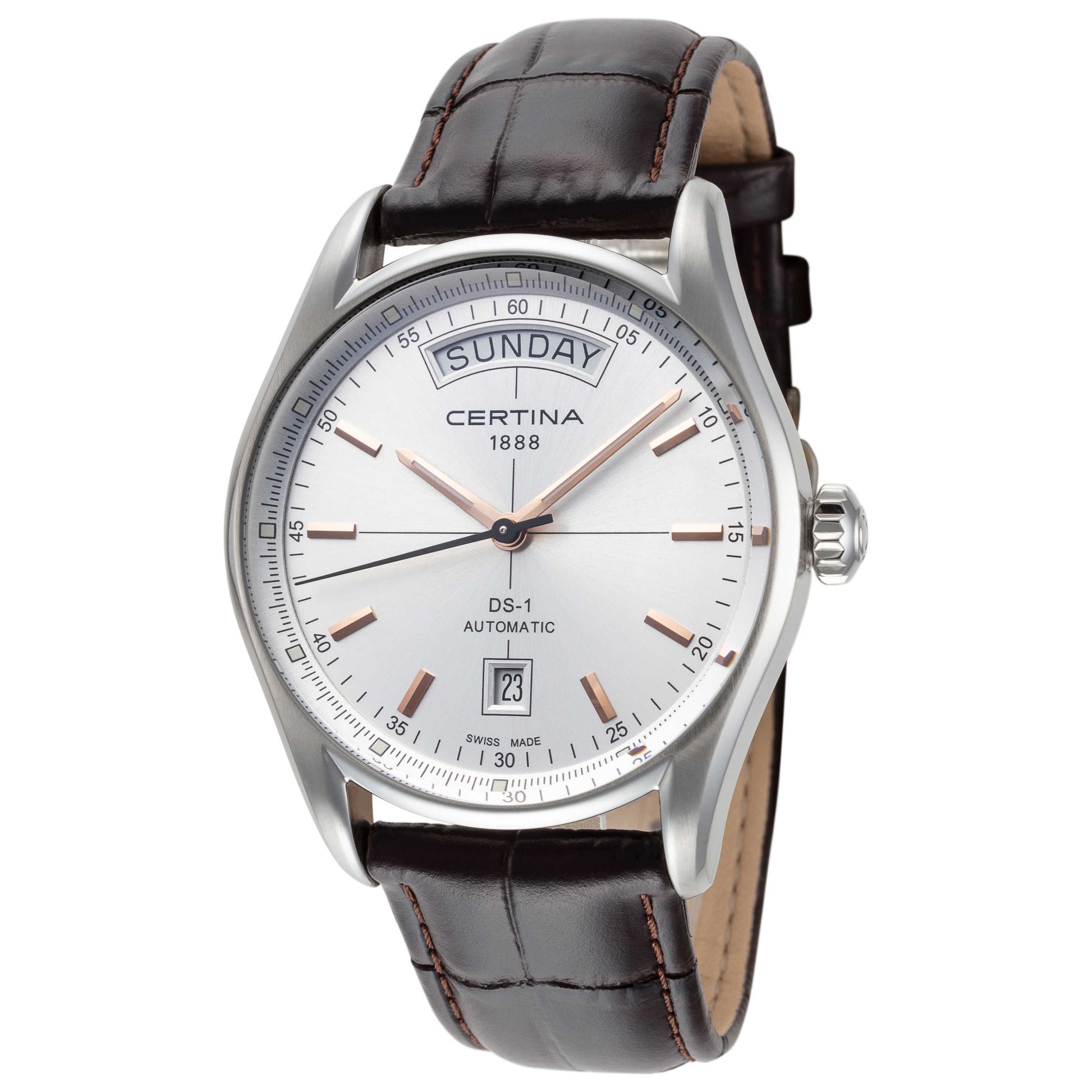 Front view of Certina DS-1 Men's Automatic Watch C0064301603100