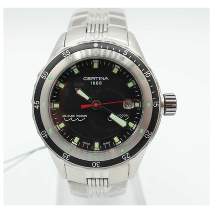 Front view of Certina DS Blue Ribbon Men's Swiss Quartz (Battery-Powered) Watch C007-410-11-05100-SD