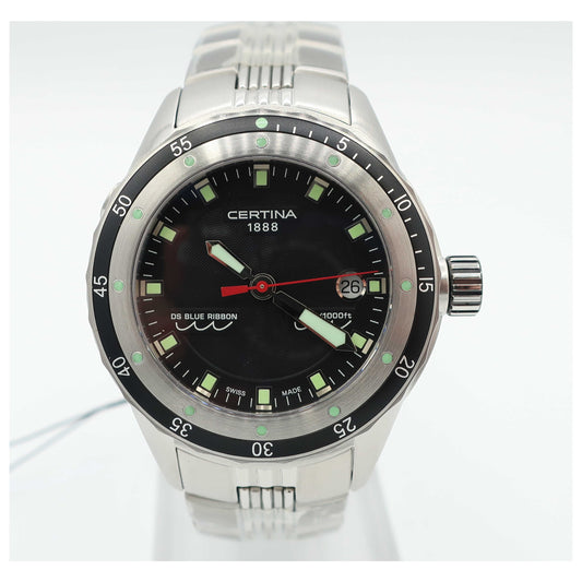 Front view of Certina DS Blue Ribbon Men's Swiss Quartz (Battery-Powered) Watch C007-410-11-05100-SD