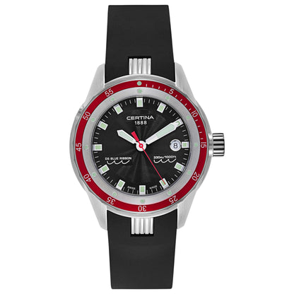 Front view of Certina DS Blue Ribbon Men's Swiss Quartz (Battery-Powered) Watch C007-410-17-051-00