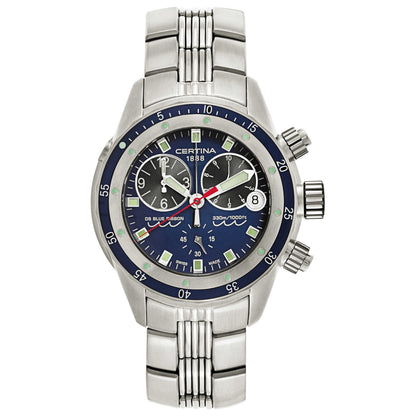 Front view of Certina DS Blue Ribbon Men's Swiss Quartz (Battery-Powered) Watch C007-417-11-041-00