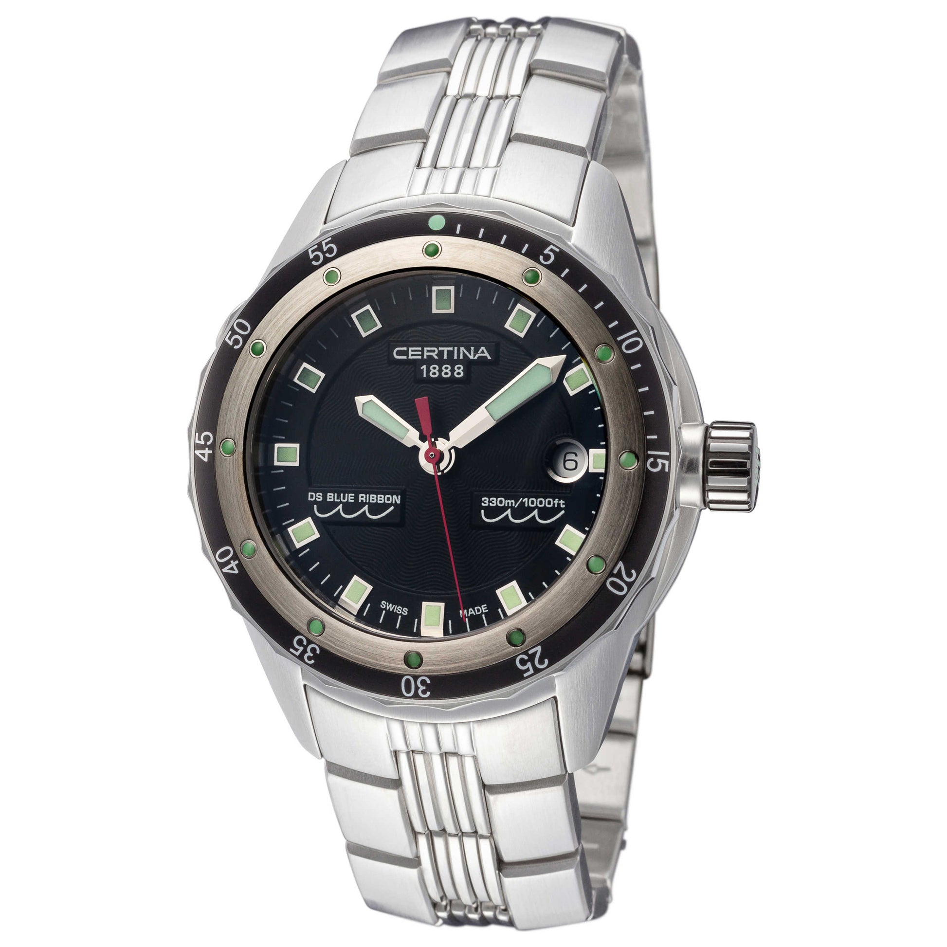 Front view of Certina DS Blue Ribbon Men's Quartz Watch C0074101105100