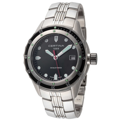 Front view of Certina DS Blue Ribbon Men's Quartz Watch C0074101105101