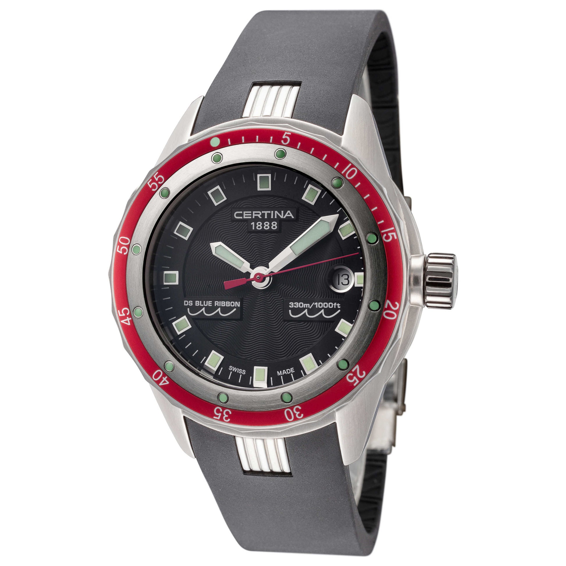 Front view of Certina DS Blue Ribbon Men's Quartz Watch C0074101705100