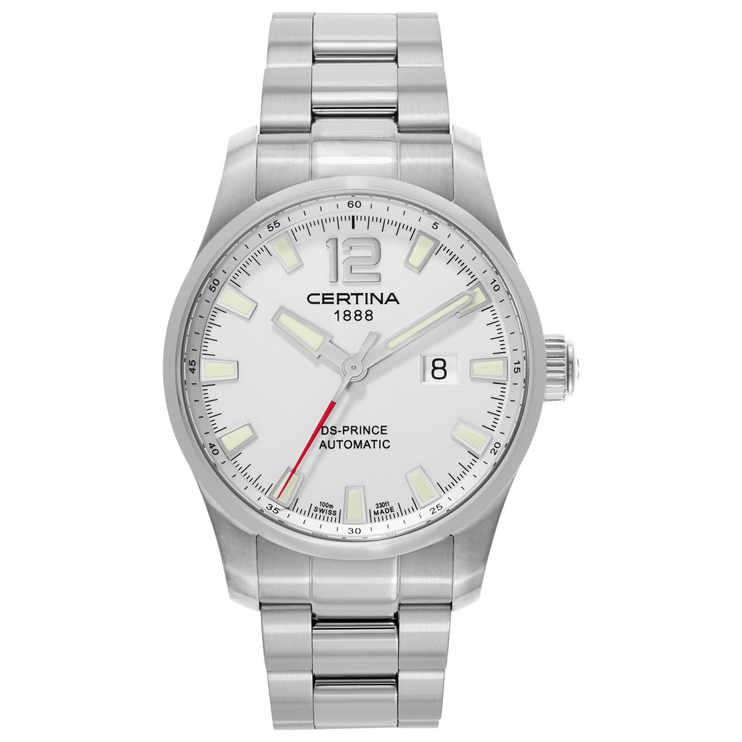 Front view of Certina DS Prince Men's Automatic Watch C008-426-11-037-00
