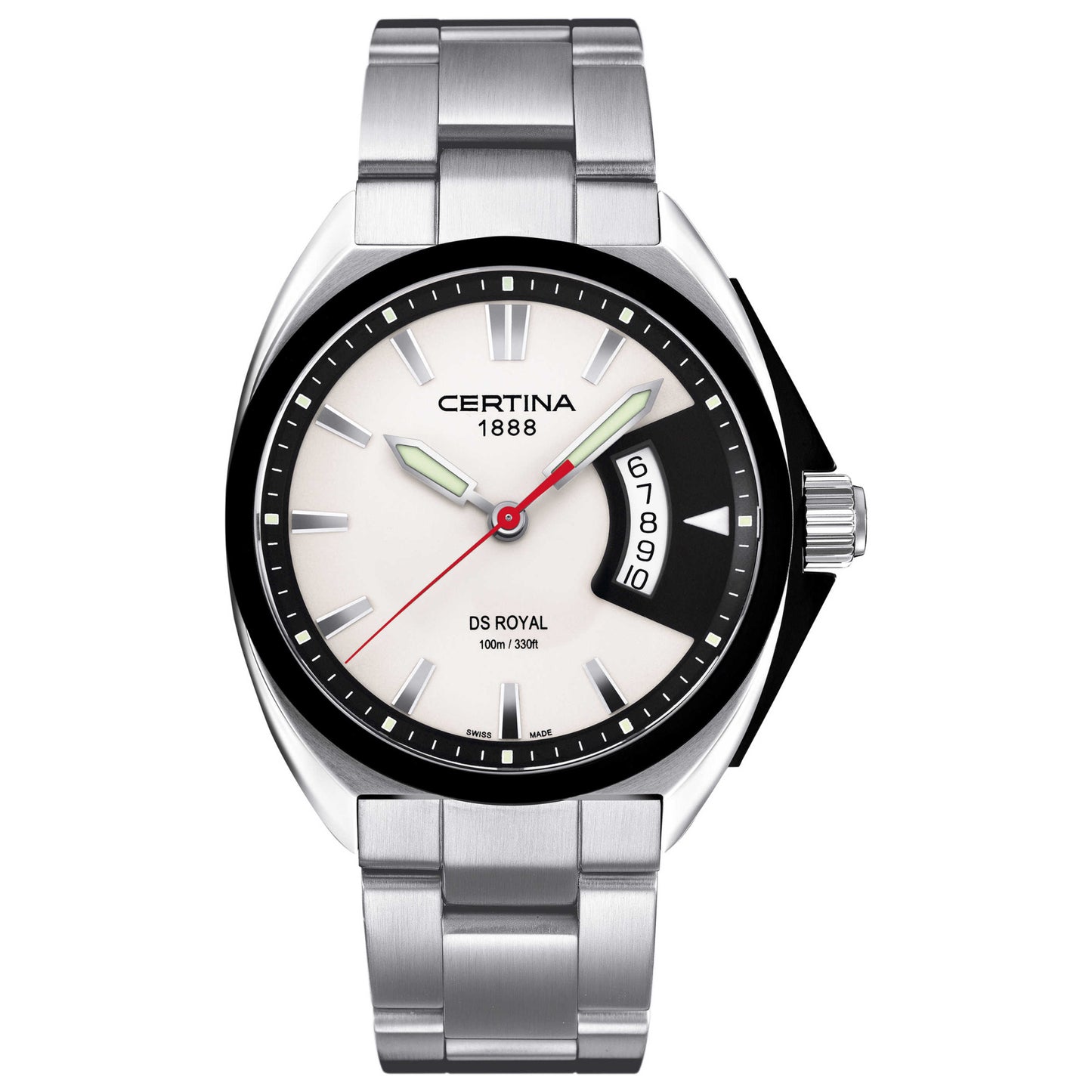 Front view of Certina DS Royal Men's Swiss Quartz (Battery-Powered) Watch C010-410-11-031-00