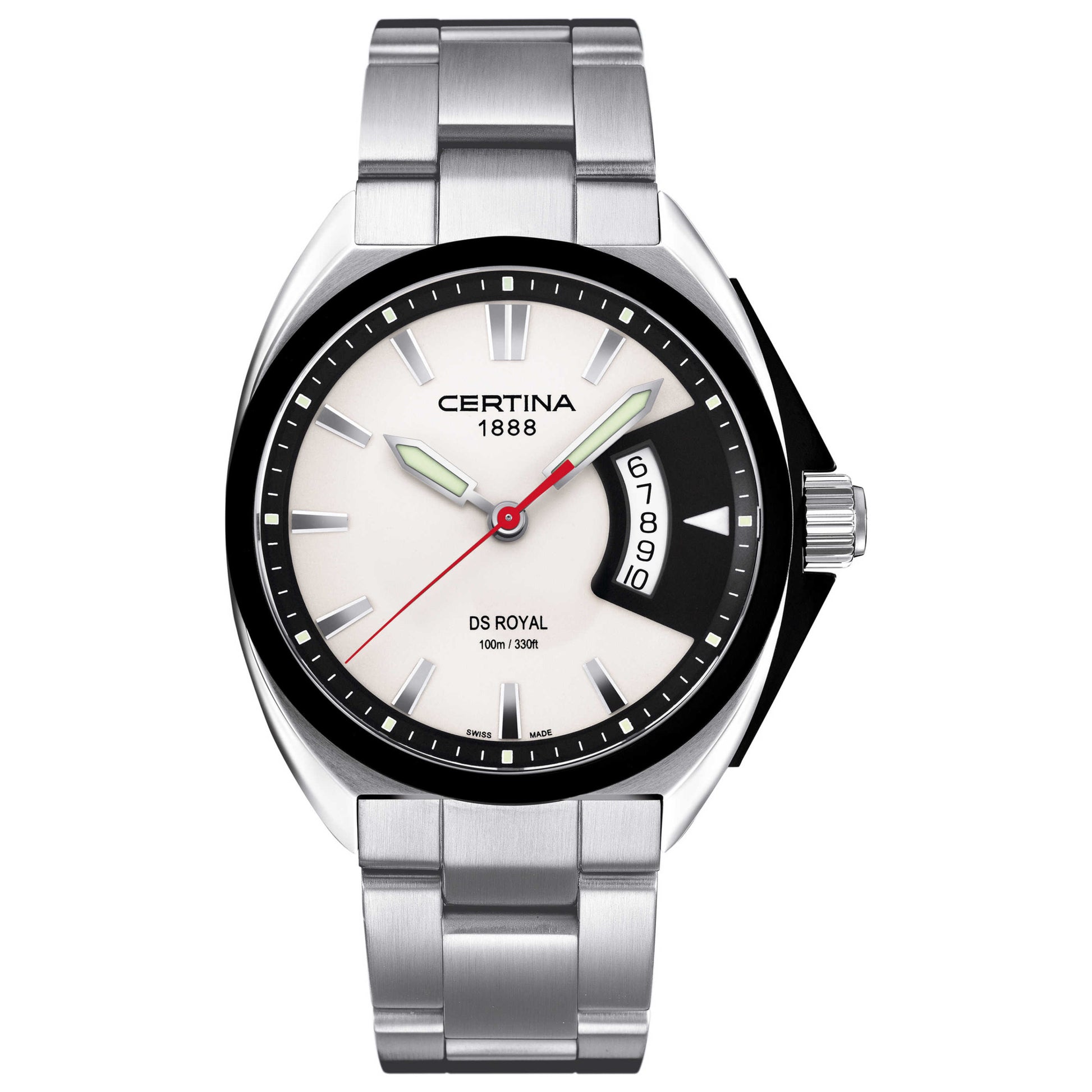 Front view of Certina DS Royal Men's Swiss Quartz (Battery-Powered) Watch C010-410-11-031-00