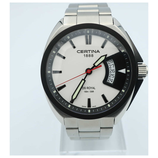 Front view of Certina DS Royal Men's Swiss Quartz (Battery-Powered) Watch C010-410-11-03100-SD