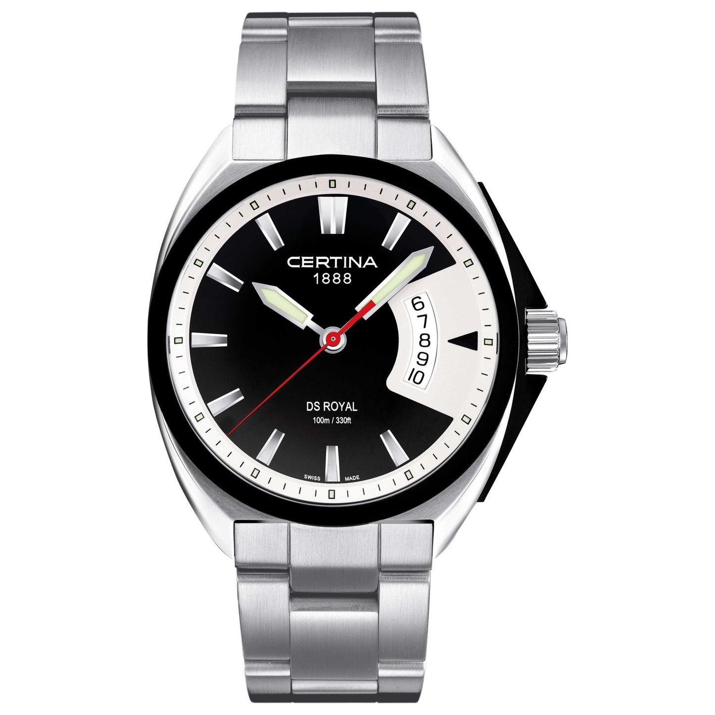 Front view of Certina DS Royal Men's Swiss Quartz (Battery-Powered) Watch C010-410-11-051-00
