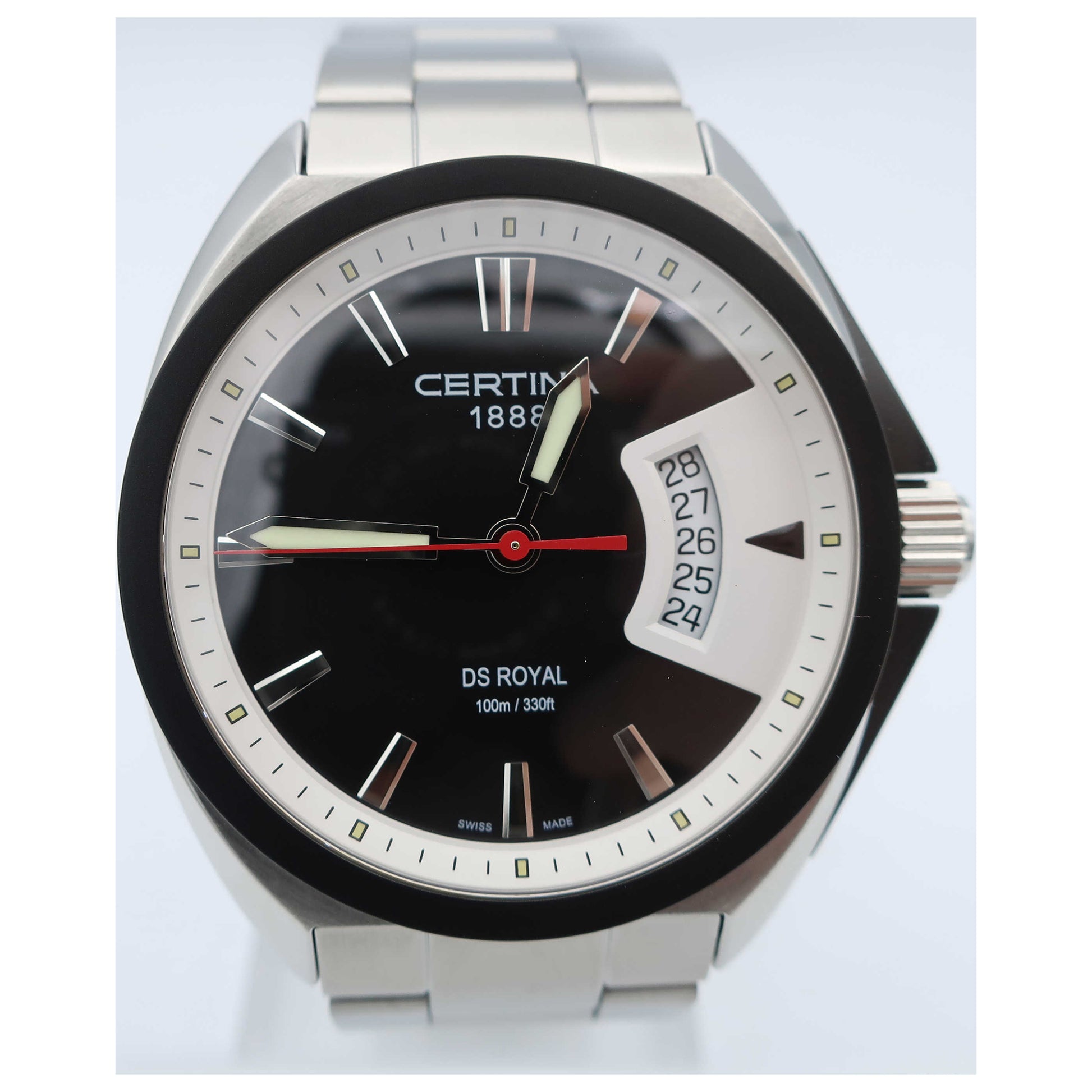 Front view of Certina DS Royal Men's Swiss Quartz (Battery-Powered) Watch C010-410-11-05100-SD