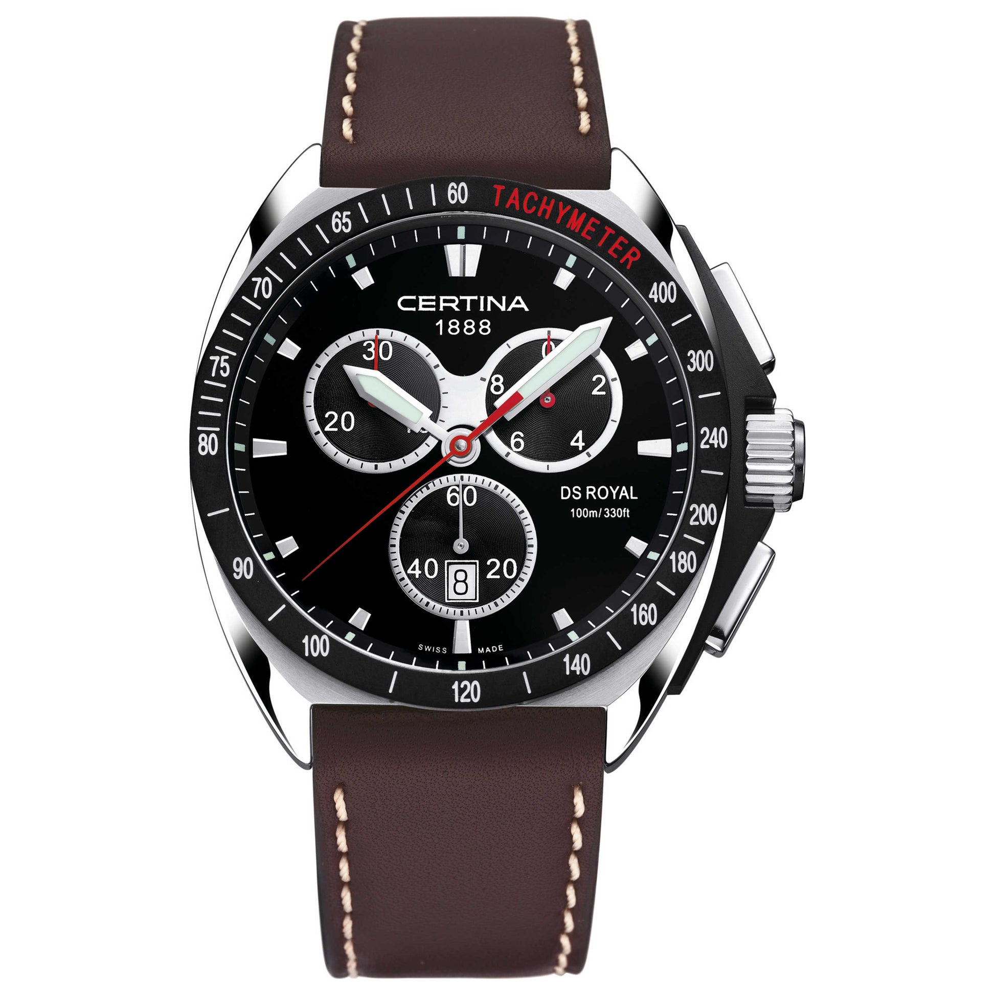 Front view of Certina DS Royal Men's Swiss Quartz (Battery-Powered) Watch C010-417-16-051-00