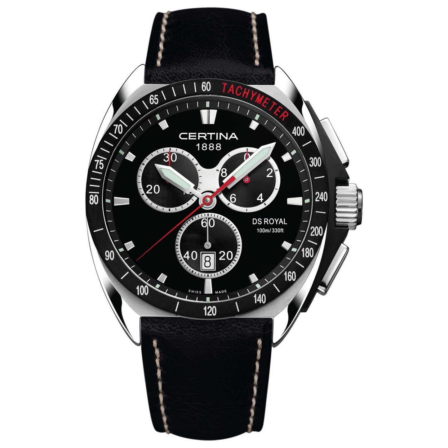 Front view of Certina DS Royal Men's Swiss Quartz (Battery-Powered) Watch C010-417-16-051-01