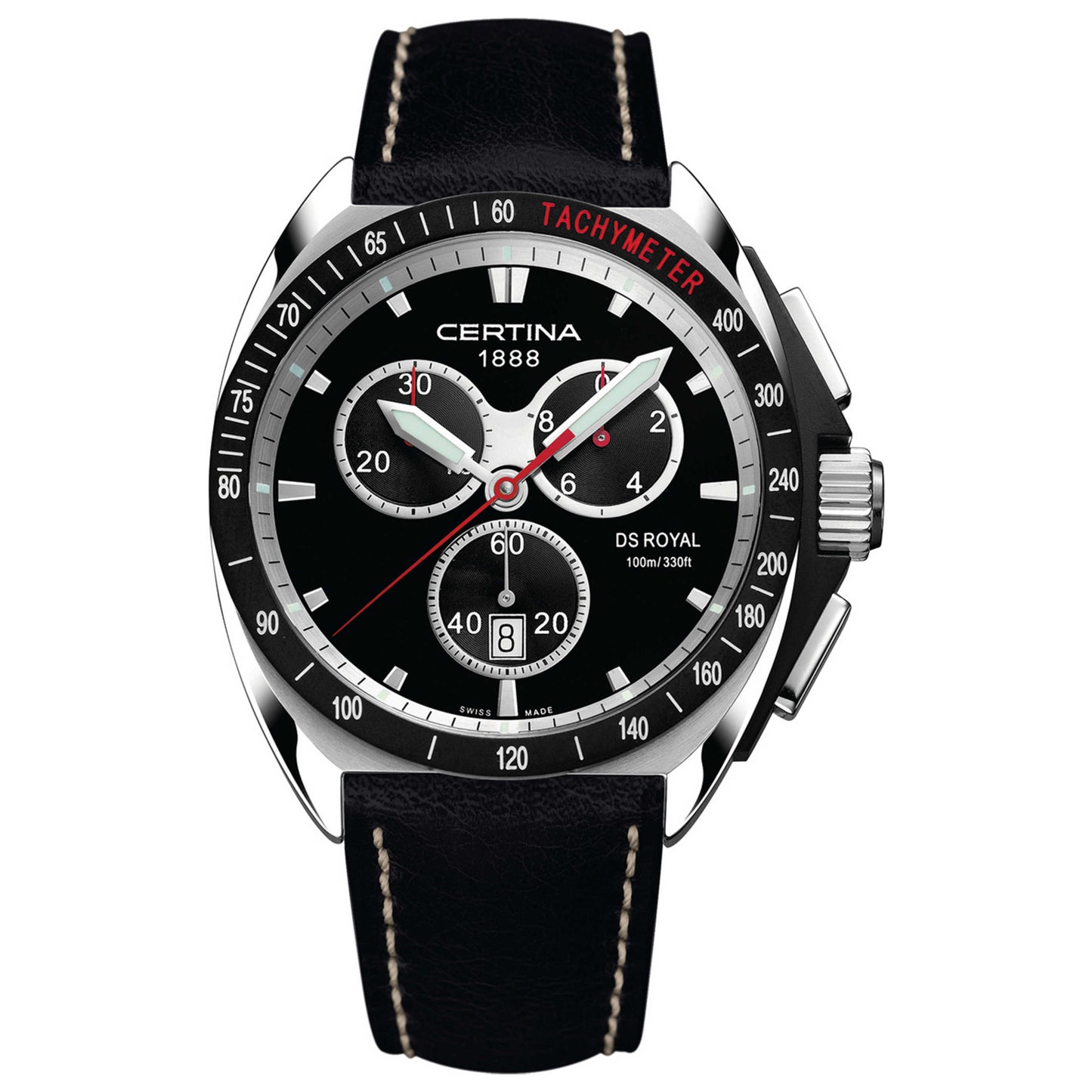 Front view of Certina DS Royal Men's Swiss Quartz (Battery-Powered) Watch C010-417-16-051-02