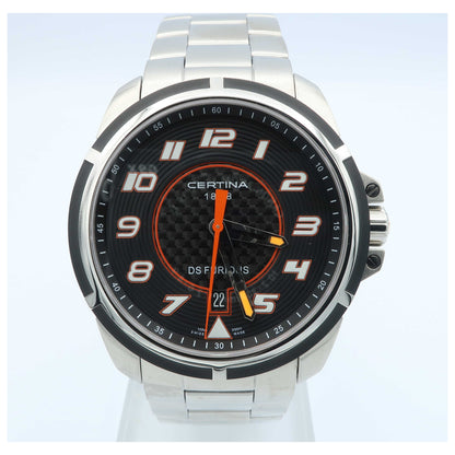 Front view of Certina DS Furious Men's Swiss Quartz (Battery-Powered) Watch C011-410-21-20200-SD