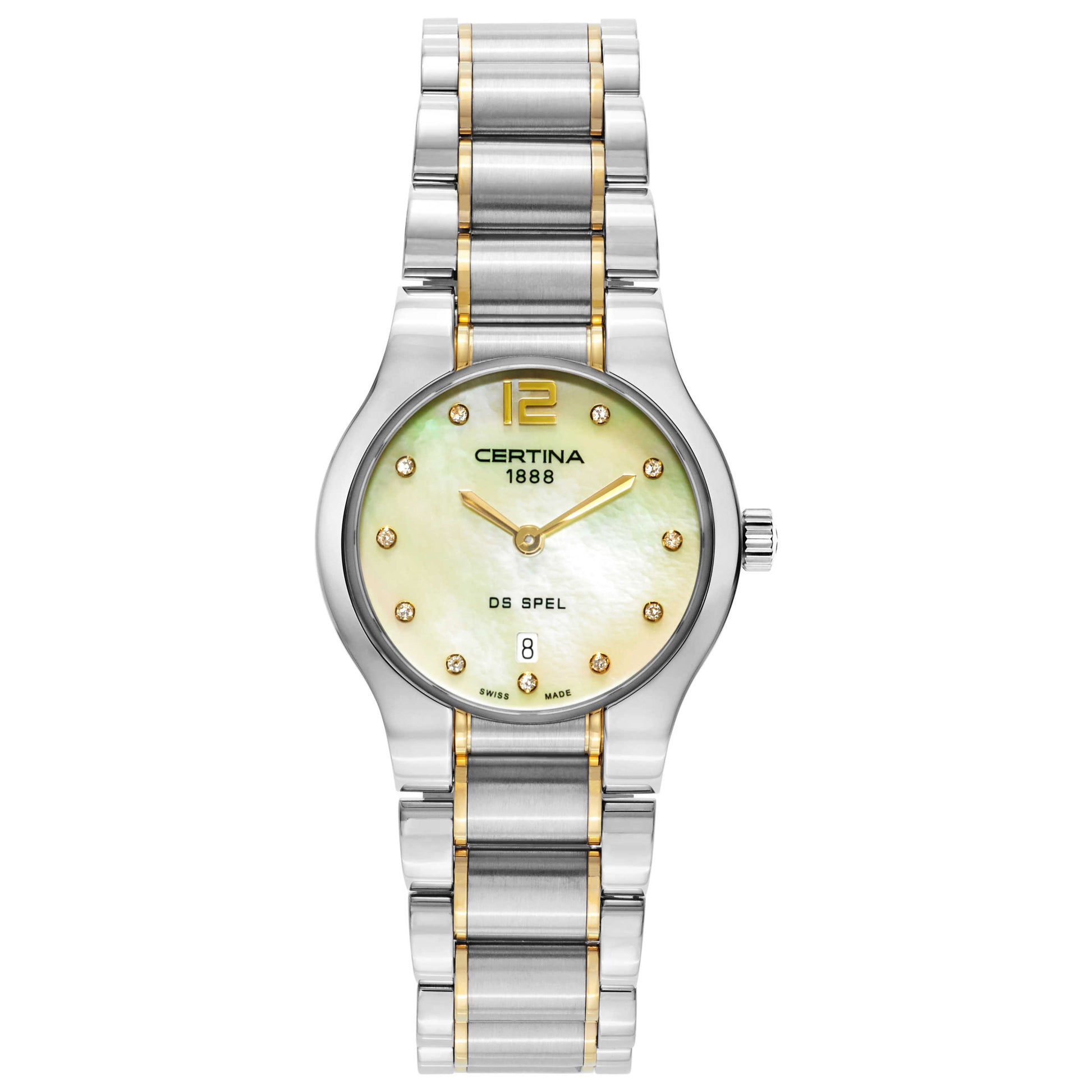 Front view of Certina DS Spel Women's Swiss Quartz (Battery-Powered) Watch C012-209-22-116-00