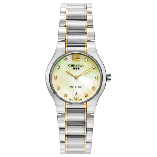 Front view of Certina DS Spel Women's Swiss Quartz (Battery-Powered) Watch C012-209-22-116-00