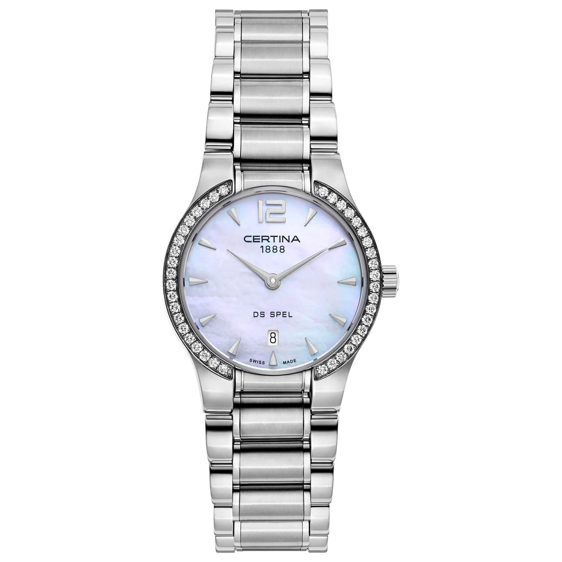 Front view of Certina DS Spel Women's Swiss Quartz (Battery-Powered) Watch C012-209-61-117-00