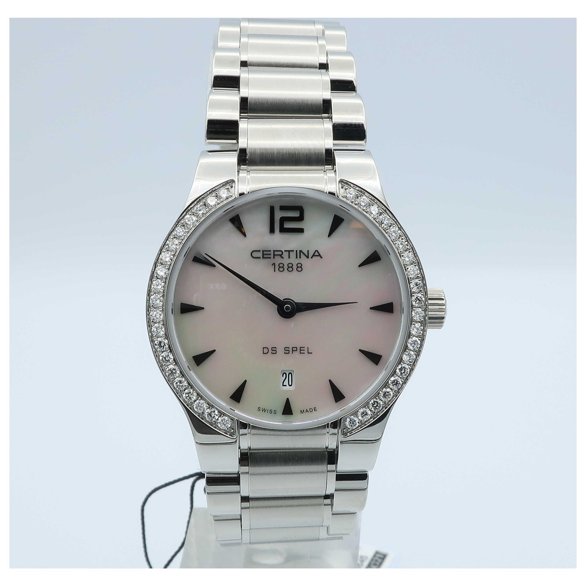 Front view of Certina DS Spel Women's Swiss Quartz (Battery-Powered) Watch C012-209-61-11700-SD