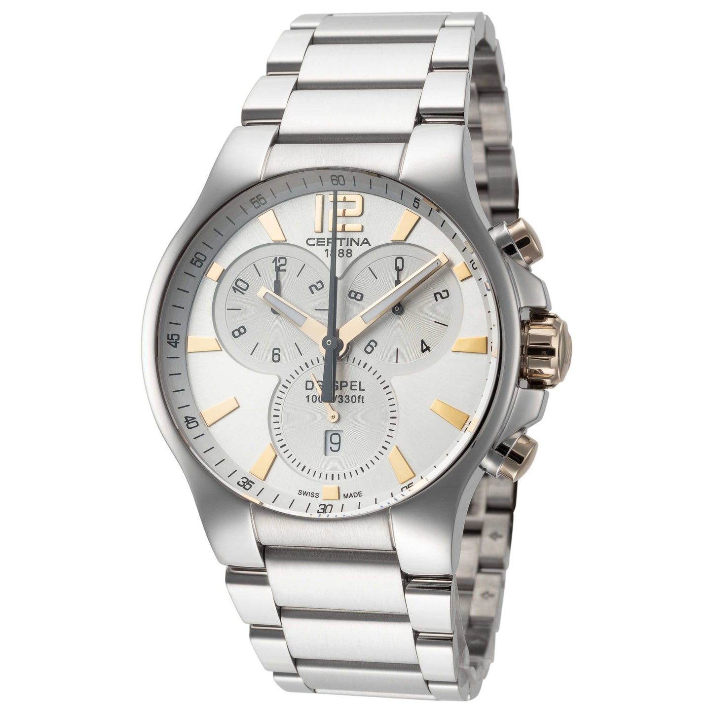 Front view of Certina DS Spel Men's Quartz Watch C0124172103700