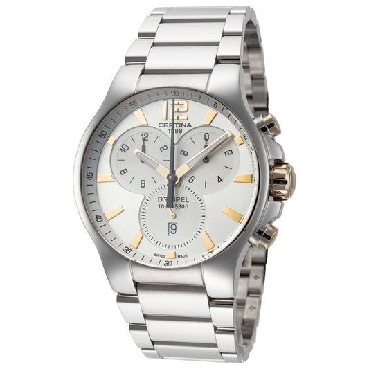 Front view of Certina DS Spel Men's Quartz Watch C0124172103700
