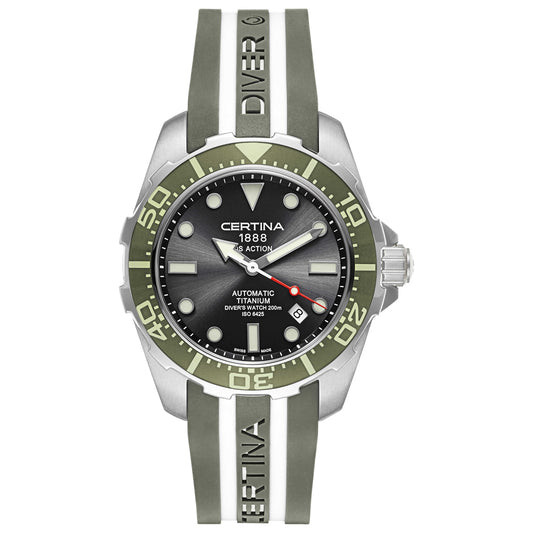 Front view of Certina DS Action Men's Automatic Watch C013-407-47-081-01