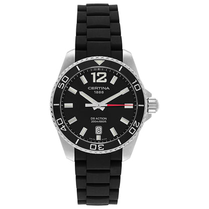 Front view of Certina DS Action Men's Swiss Quartz (Battery-Powered) Watch C013-410-17-057-00