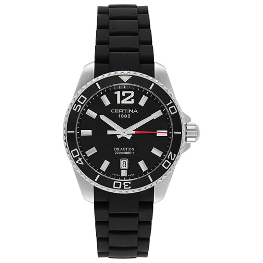 Front view of Certina DS Action Men's Swiss Quartz (Battery-Powered) Watch C013-410-17-057-00