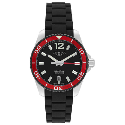 Front view of Certina DS Action Men's Swiss Quartz (Battery-Powered) Watch C013-410-27-057-00