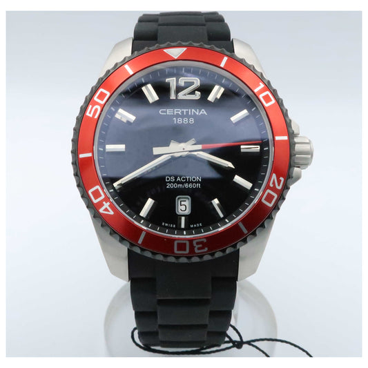 Front view of Certina DS Action Men's Swiss Quartz (Battery-Powered) Watch C013-410-27-05700-SD