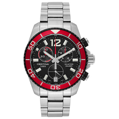 Front view of Certina DS Action Men's Swiss Quartz (Battery-Powered) Watch C013-417-21-057-00