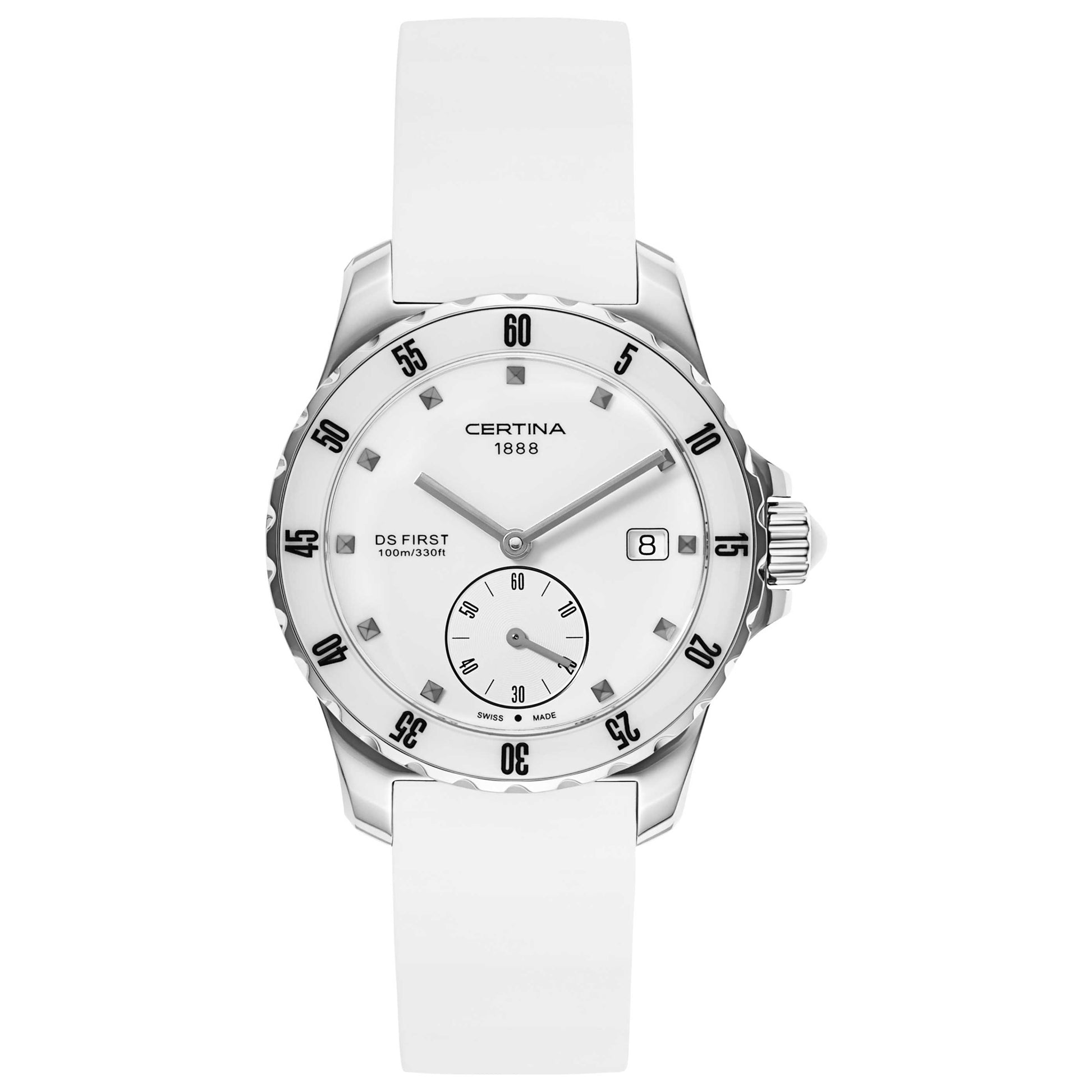 Front view of Certina DS First Women's Swiss Quartz (Battery-Powered) Watch C014-235-17-011-00