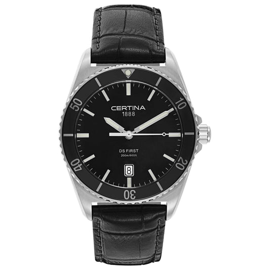 Front view of Certina DS First Men's Swiss Quartz (Battery-Powered) Watch C014-410-16-051-00