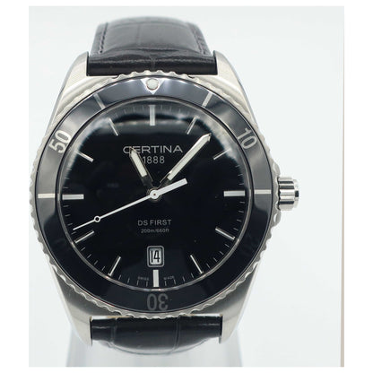Front view of Certina DS First Men's Swiss Quartz (Battery-Powered) Watch C014-410-16-05100-SD