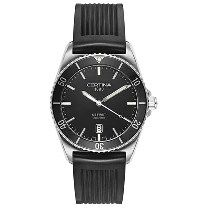 Front view of Certina DS First Men's Swiss Quartz (Battery-Powered) Watch C014-410-17-051-00