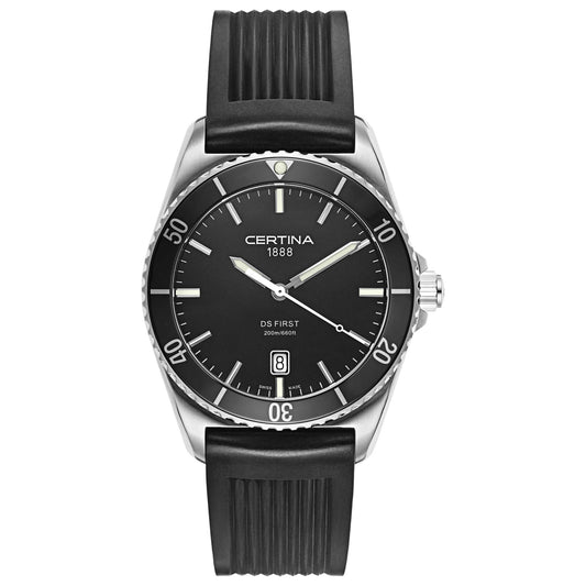 Front view of Certina DS First Men's Swiss Quartz (Battery-Powered) Watch C014-410-17-051-00