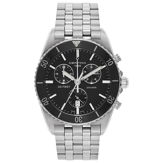 Front view of Certina DS First Men's Swiss Quartz (Battery-Powered) Watch C014-417-11-051-00