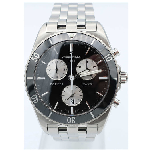 Front view of Certina DS First Men's Swiss Quartz (Battery-Powered) Watch C014-417-11-05101-SD