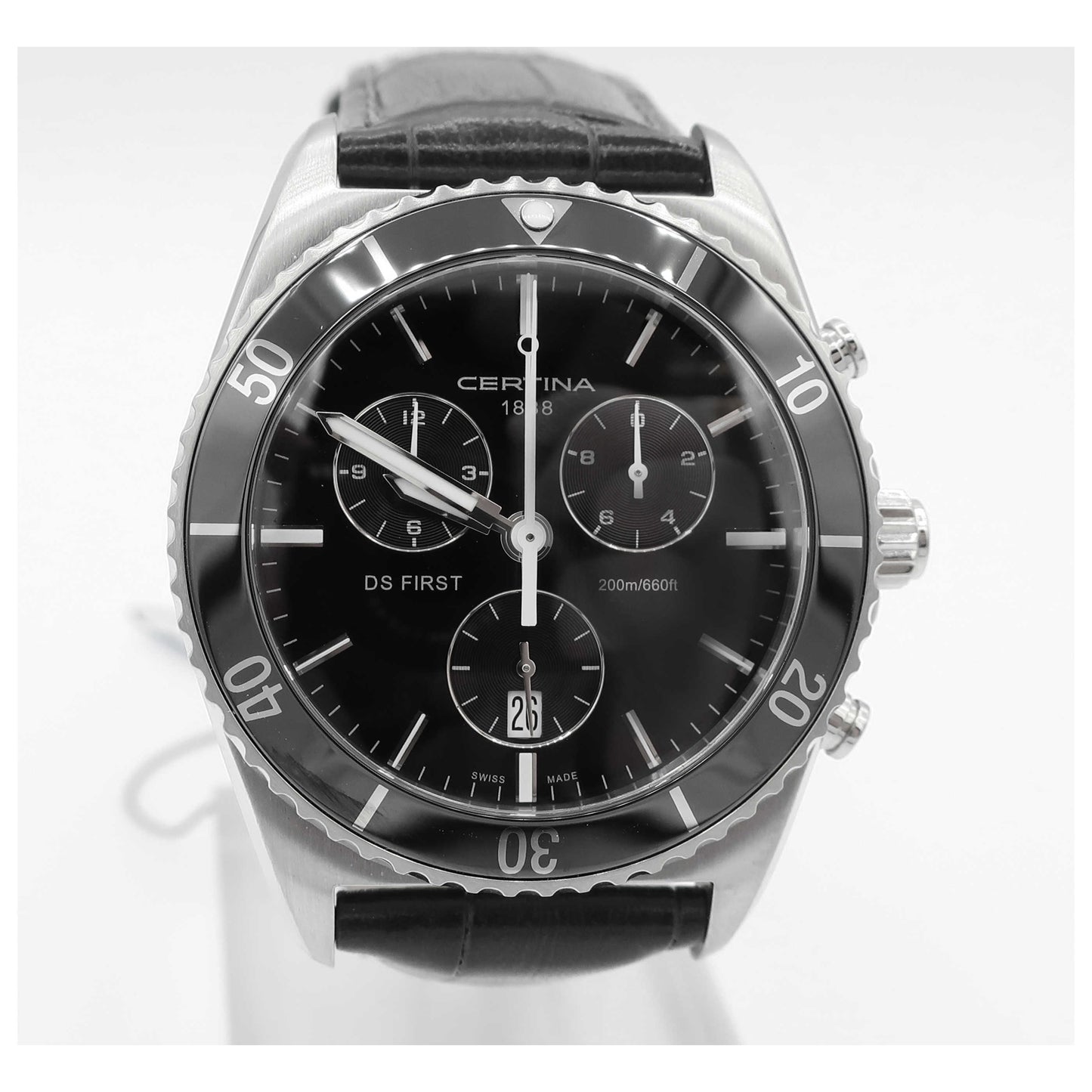 Front view of Certina DS First Men's Swiss Quartz (Battery-Powered) Watch C014-417-16-05100-SD