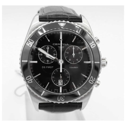 Front view of Certina DS First Men's Swiss Quartz (Battery-Powered) Watch C014-417-16-05100-SD