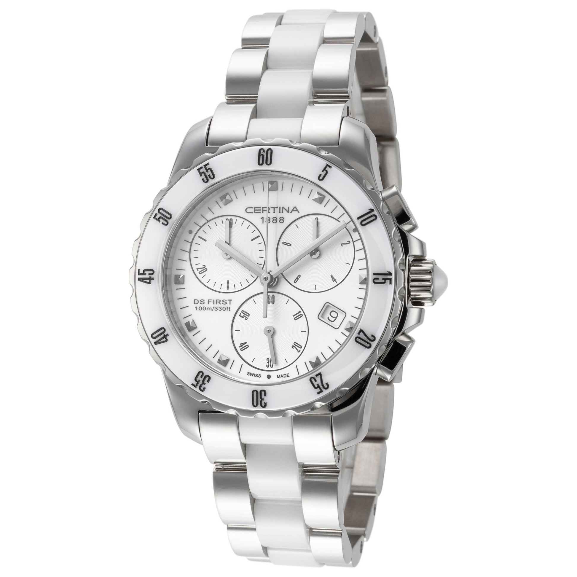 Front view of Certina DS First Lady Women's Quartz Watch C0142171101101