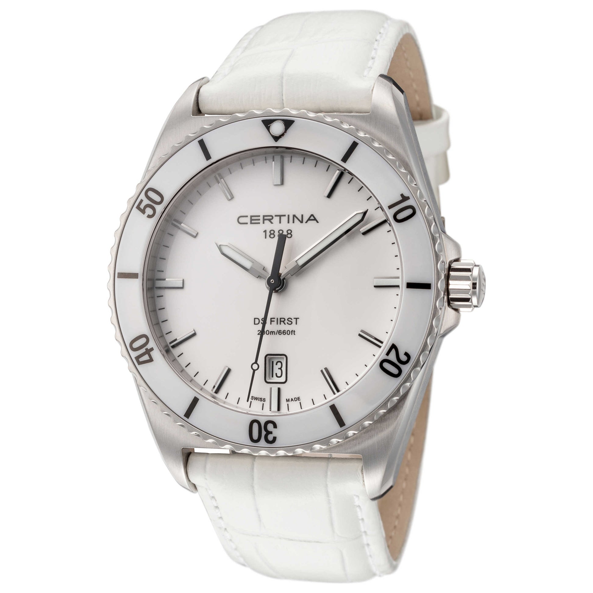 Front view of Certina DS First Men's Quartz Watch C0144101601100