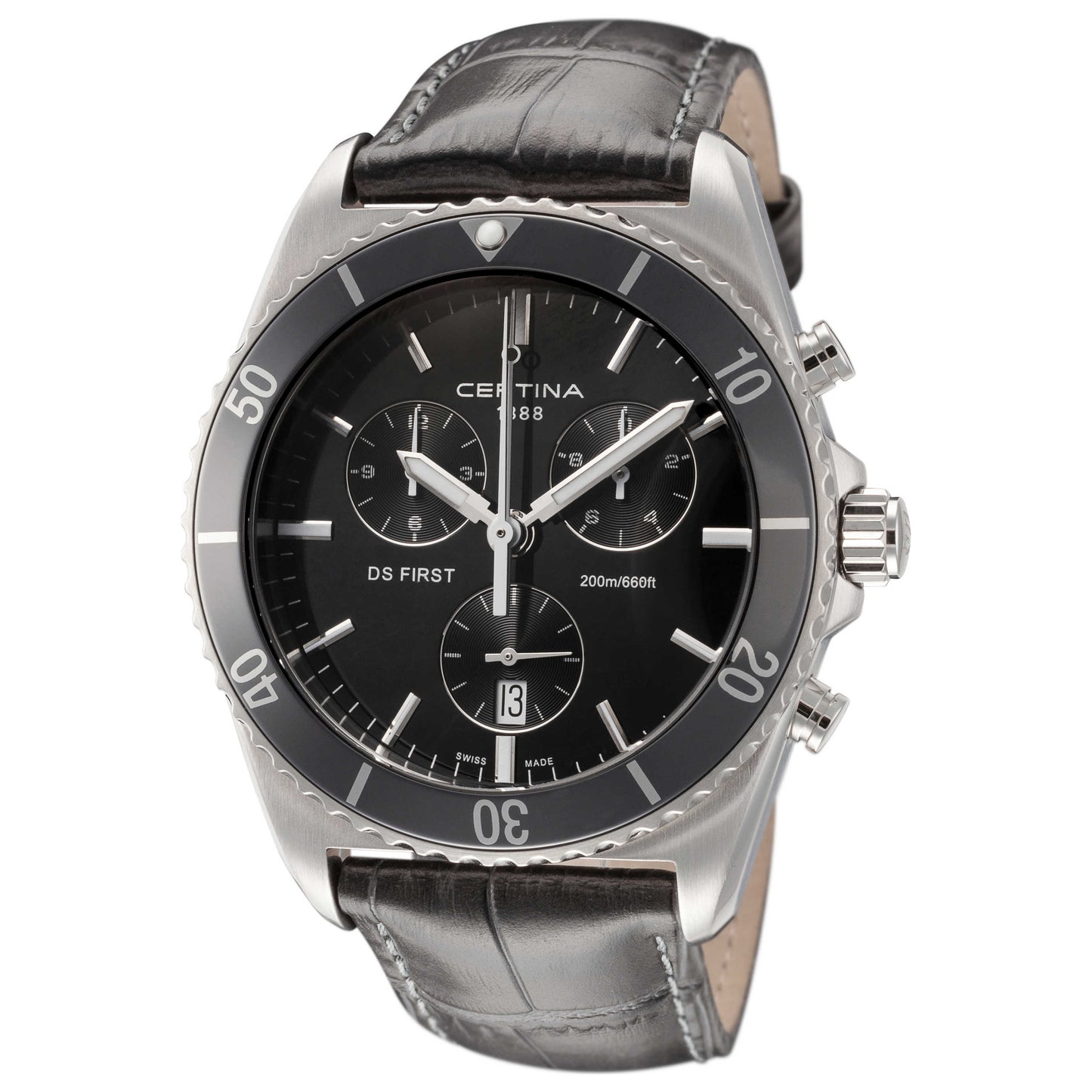 Front view of Certina DS First Men's Quartz Watch C0144171605100