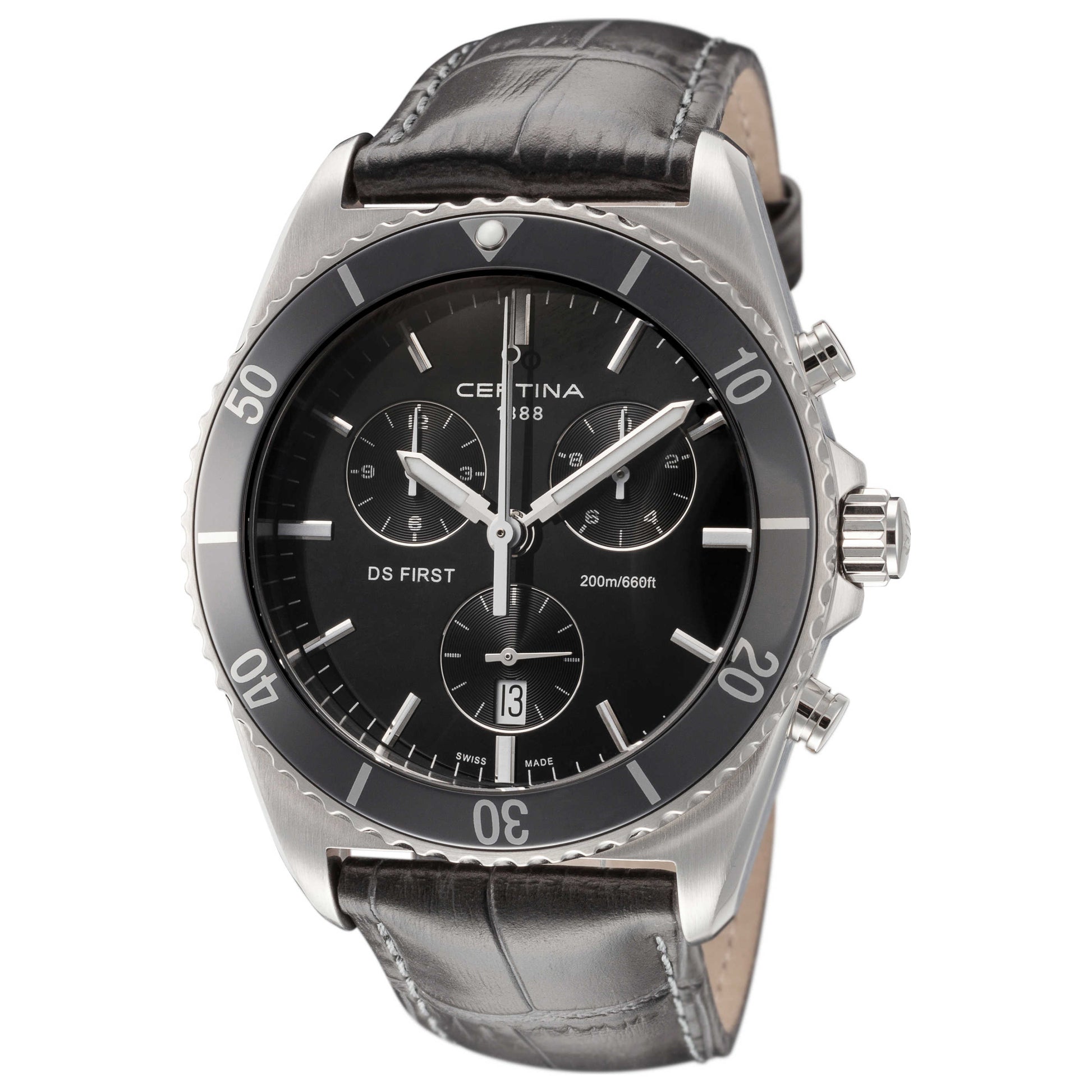 Front view of Certina DS First Men's Quartz Watch C0144171605100