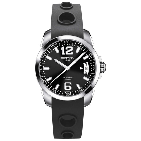 Front view of Certina DS Rookie Men's Swiss Quartz (Battery-Powered) Watch C016-410-17-057-00