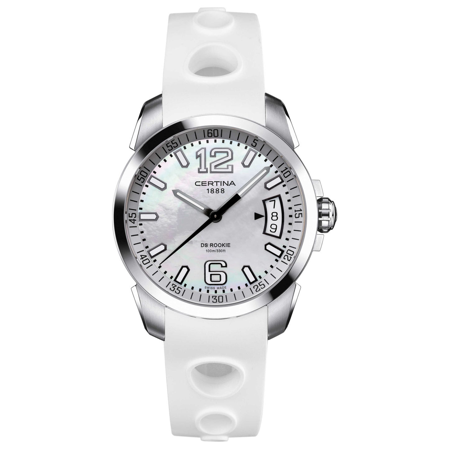Front view of Certina DS Rookie Men's Swiss Quartz (Battery-Powered) Watch C016-410-17-117-00