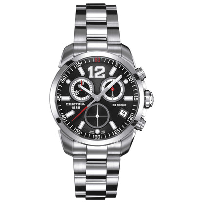 Front view of Certina DS Rookie Men's Swiss Quartz (Battery-Powered) Watch C016-417-11-057-00