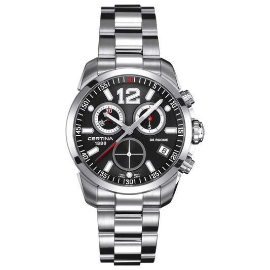 Front view of Certina DS Rookie Men's Swiss Quartz (Battery-Powered) Watch C016-417-11-057-00